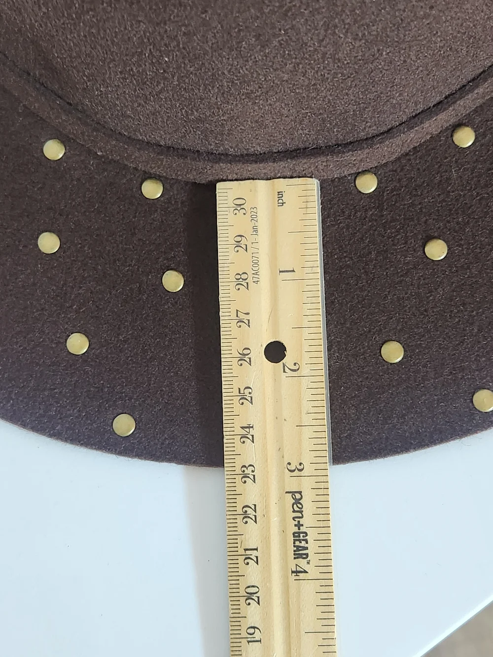 Cappelli Brown 100% Wool Studded Hat One Size